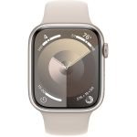 Apple Watch Series 9 45mm GPS Starlight Aluminum Case with Starlight Sport Band
