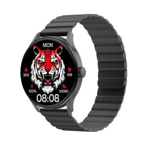 Imilab Imiki TG1 Smart Bluetooth Calling Watch by Xiaomi with Magnetic Strap Global with Extra Silicone Strap – Black - Image 5