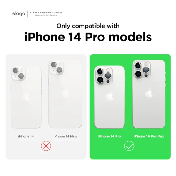 iPhone 14 Pro Max / 14 Pro Camera Lens Protector by elago  - Clear - Image 6