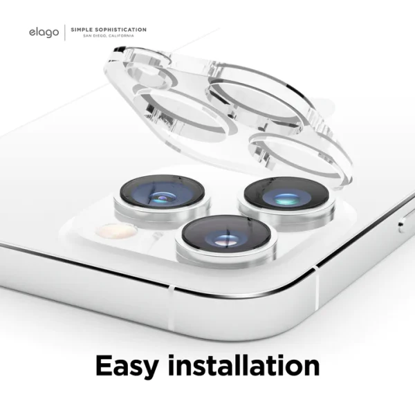 iPhone 14 Pro Max / 14 Pro Camera Lens Protector by elago  - Clear - Image 3