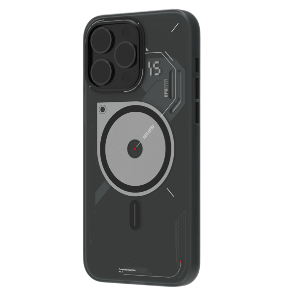 aulumu a15 semi transparent case black 15 pro max iPhone best price in pakistan