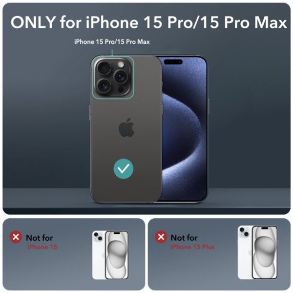 iPhone 15 Pro Max / 15 Pro Armorite Camera Lens Protector by ESR - Chromatic also for iPhone 14 Pro Max / iPhone 14 Pro - BIS - Image 4