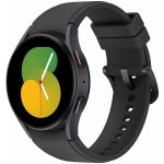 SAMSUNG Galaxy Watch 5 40mm Bluetooth Smartwatch Body Health Fitness Sleep Tracker Improved Battery Sapphire Crystal Glass Graphite Ridge Sport Band - Black