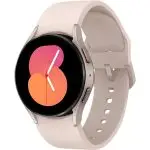 SAMSUNG Galaxy Watch 5 40mm Bluetooth Smartwatch Body Health Fitness Sleep Tracker Improved Battery Sapphire Crystal Glass Graphite Ridge Sport Band - Pink