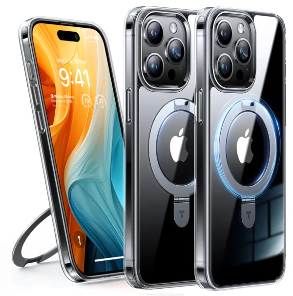 1-4 iPhone 15 pro max ostand clear case torras best price in pakistan