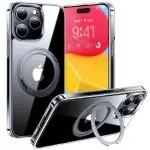 iPhone 15 Pro Torras UPRO Ostand Pro Series Magsafe Case - Clear