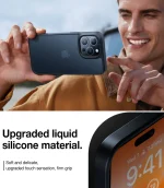 iPhone 15 Pro Max Guardian Case with Military Grade Drop Tested Slim Translucent Matte Case by Torras - Titanium Grey - Image 5