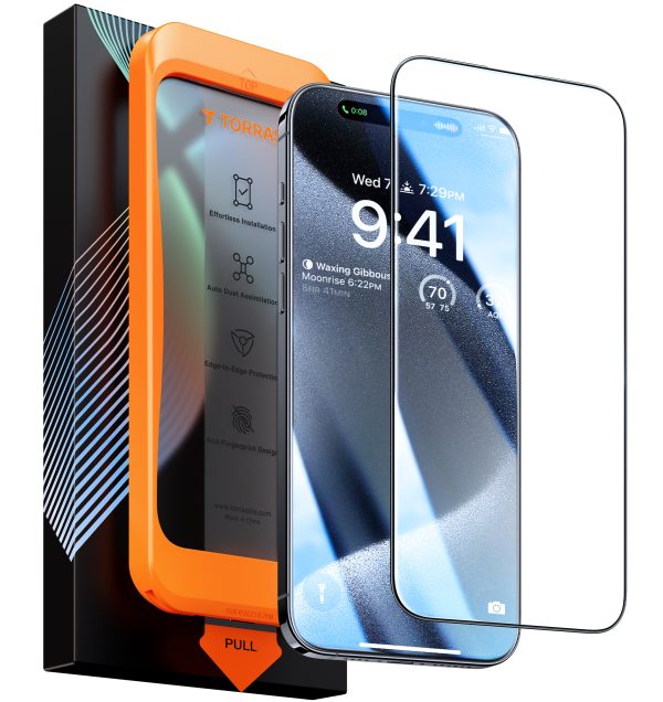 20231109-114658.871-1 iPhone 15 Pro Install Master Tempered Glass Protector by Torras with Application Kit - 1 PACK - Image 2