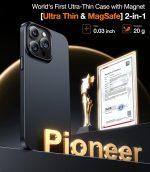 iPhone 15 Pro Torras OriginFit Magsafe Series Thin Case - Black - Image 6