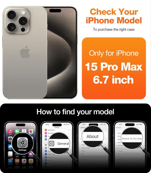 71lE370J3lL._AC_SL1500_ iPhone 15 Pro Diamond Mag Case by Torras, Magsafe Compatible - Clear - Image 5