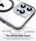 iPhone 15 Pro Torras Ostand SS Shockproof Case with Stand – Black - Image 5