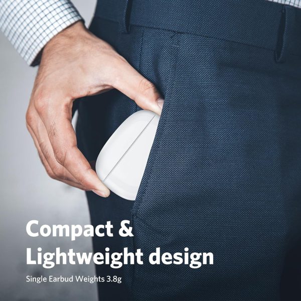 EarFun Air Mini 2 Wireless Earbuds Bluetooth Earbuds with 2 Mics Lightweight Ture Wireless Earbuds with 10mm Driver TWS Earbuds with Game Mode USB-C Fast Charge 24Hrs Long Playtime - White - Image 2