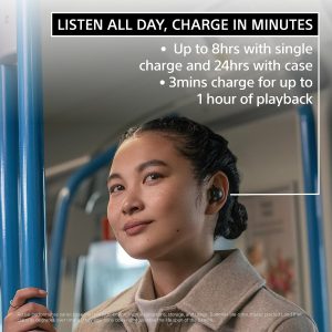 Sony WF-1000XM5 Industry Leading Noise Canceling Truly Wireless Earbud Headphones - Black - Image 4