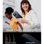 iPhone 15 Pro Torras UPRO Ostand Pro Series Magsafe Case - Titanium Grey - Image 4