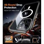 iPhone 15 Pro Torras Sparka Mag Series Magsafe Case - Black - Image 4