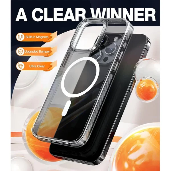 Buy-Torras-Sparka-Cover-for-iPhone-15-Pro-Max-in-Pakistan-at-Dab-Lew-Tech-5 iPhone 15 Pro Max Torras Sparka Mag Series Magsafe Case - Black - Image 6