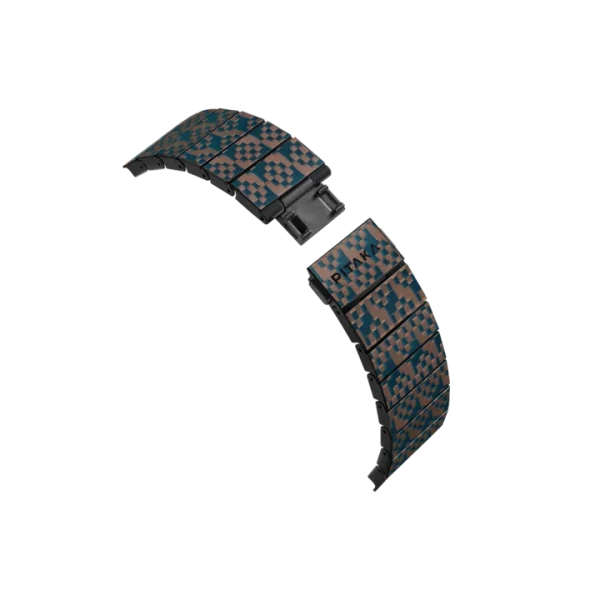 PITAKA Band for Apple Watch Ultra 49 mm / Apple Watch 45 mm / 44 mm / 42 mm Dreamland ChromaCarbon  - Stairs - Image 3