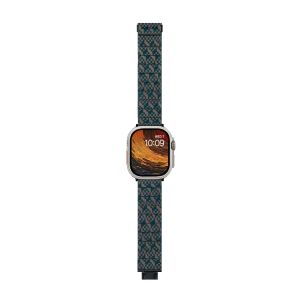 PITAKA Band for Apple Watch Ultra 49 mm / Apple Watch 45 mm / 44 mm / 42 mm Dreamland ChromaCarbon  - Stairs - Image 2
