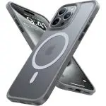 iPhone 15 Pro Magnetic Guardian Case with Military Grade Drop Tested Slim Translucent Matte Case by Torras - Titanium Grey