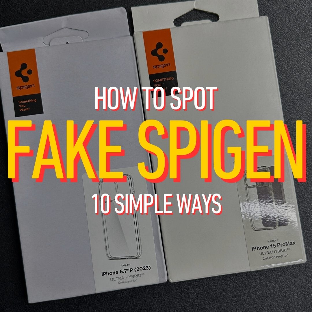 spot fake spigen in 10 ways, easiest way, best price in pakistan