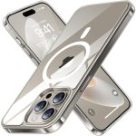 iPhone 15 Pro Diamond Mag Case by Torras, Magsafe Compatible - Clear