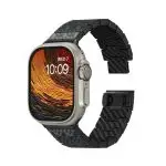 PITAKA Band for Apple Watch Ultra 49 mm / Apple Watch 45 mm / 44 mm / 42 mm Dreamland ChromaCarbon - Stairs