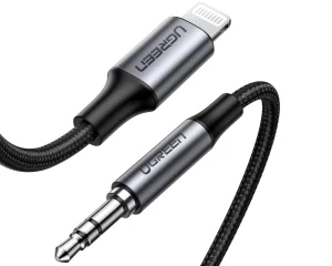 UGREEN Lightning to 3.5mm Aux Cable Aluminum Shell with Braided 1m 70509