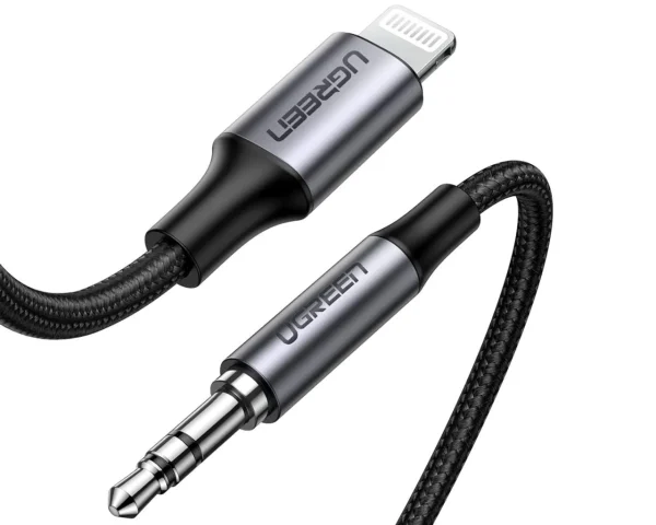 1_e4e2666d-3c91-4e14-8a09-f2f158909e83 UGREEN Lightning to 3.5mm Aux Cable Aluminum Shell with Braided 1m 70509 - Image 1