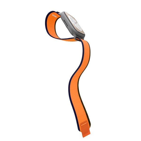 3 JCPal FlexLoop Apple Watch Band for 49 / 46 / 45 / 44 / 42 mm - Orange Green - JCP4335 - Image 4