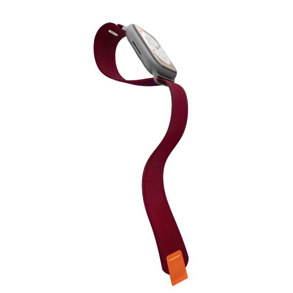 3 JCPal FlexLoop Apple Watch Band for 49 / 45 / 44 / 42 mm - Wine Red - JCP4337 - Image 4