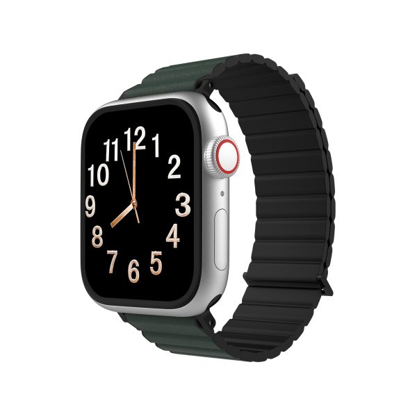 3 JCPal FlexDuo Apple Watch Band for 49 / 45 / 44 / 42 mm - Black / Midnight Green - JCP6318 - Image 1