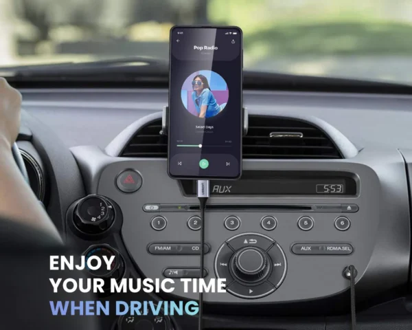 UGREEN Round USB-C Audio Cable 3.5mm M/M Aluminum Shell 1m 30633 - Image 4