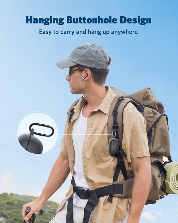 Protective Case Cover For EarFun Air Pro 3 - Black - Image 3