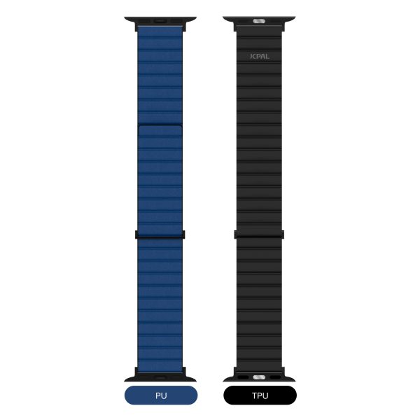 5 JCPal FlexDuo Apple Watch Band for 49  / 45 / 44 / 42 mm - Black / Navy Blue - JCP6316 - Image 5