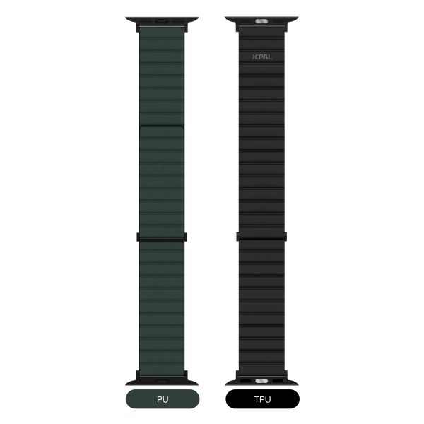 5 JCPal FlexDuo Apple Watch Band for 49 / 45 / 44 / 42 mm - Black / Midnight Green - JCP6318 - Image 5