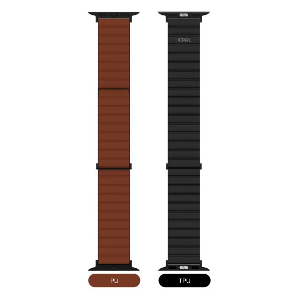 5 JCPal FlexDuo Apple Watch Band for 49 / 45 / 44 / 42 mm - Black / Brown - JCP6320 - Image 4