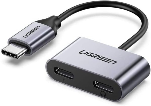 Ugreen  2-in-1 USB-C to Dual USB-C Adapter 60165 -  Grey - Image 1