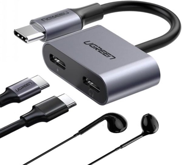 Ugreen  2-in-1 USB-C to Dual USB-C Adapter 60165 -  Grey - Image 4