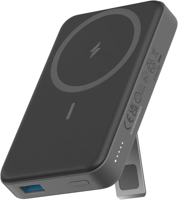 Anker MagGo Power Bank 10000mAh 7.5W Stand - Black - A1652 - BIS - Image 1