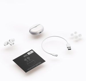 SoundPEATS Air4 Pro Adaptive Hybrid Active Noise Cancelling Earbuds Bluetooth 5.3 Earbuds with Lossless Sound & AptX Voice 6 Mic CVC 8.0 Multipoint Pairing in-Ear Detection Transparency Mode 26H - White - GC - Image 8