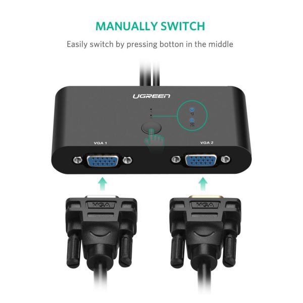 UGREEN 2-Port VGA Switcher 30711 - Image 2