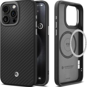 iPhone 15 pro max Enzo aramid case by spigen best price in Pakistan