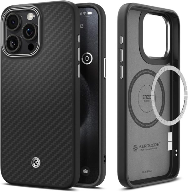 iPhone 15 pro max Enzo aramid case by spigen best price in Pakistan