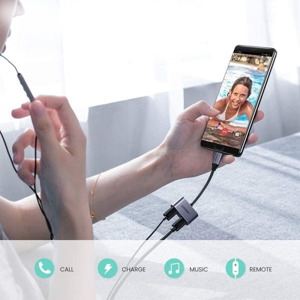 Ugreen  2-in-1 USB-C to Dual USB-C Adapter 60165 -  Grey - Image 2