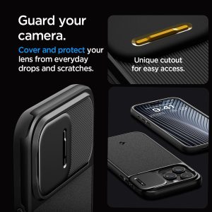Apple iPhone 15 Pro Optik Armor MagFit Case by Spigen - ACS07184 - Black - Image 6