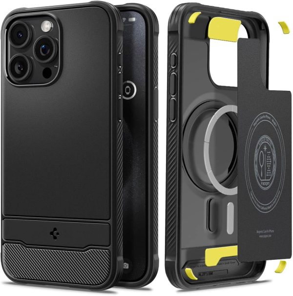 71PEZUif4nL._AC_SL1200_ Apple iPhone 15 Pro Max Rugged Armor MagFit Case by Spigen best price in Pakistan