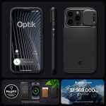Apple iPhone 15 Pro Max Optik Armor MagFit Case by Spigen - ACS06599 - Black - Image 2