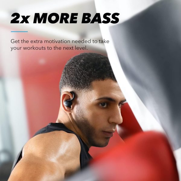 Anker Soundcore Sport X10 True Wireless Bluetooth 5.2 Workout Headphones - Black - A3961P11 - BIS - Image 3