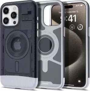 15 pro max classic c1 case graphite by spigen best price in Pakistan magsafe enabled case
