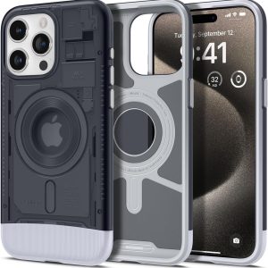 15 pro max classic c1 case graphite by spigen best price in Pakistan magsafe enabled case